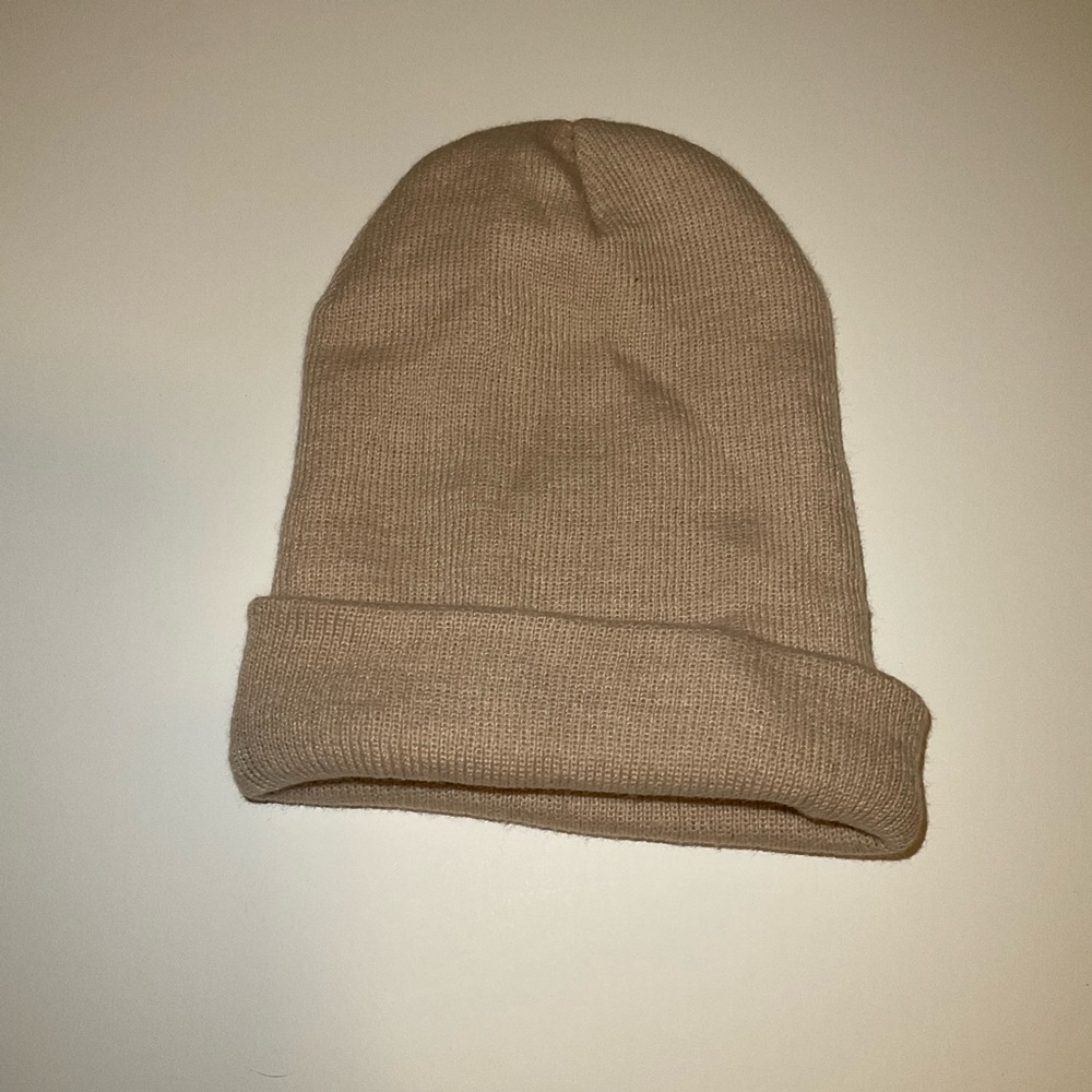Beige beanie